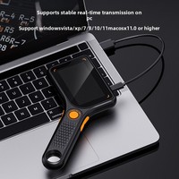 3Inches Handle Rectangle Magnifier HD Portable 500x Magnification Rechargeable Microscope With Illuminated Led Lights