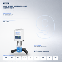 Distributeur et viscosimètre de laboratoire NDJ-9S, 6 000 000 MPa.s max., neuf niveaux de vitesse, OEM et ODM bienvenus