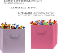 Cubes de rangement pliables en tissu pour organiser le garde-manger Cubbies Toy Box