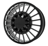 Jantes forgées doubles chromées polies sur mesure de 20, 22, 24, 26, 28 pouces à déport profond pour camion, 8x6.5, 8x65, 8x170, 8x165.1, 6x139.7 pour Cybertruck