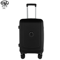 Valise à roulettes moderne en PP, motif dessin animé, vert pomme frais, 20, 24, 28 pouces, avec serrure TSA, légère, prix usine