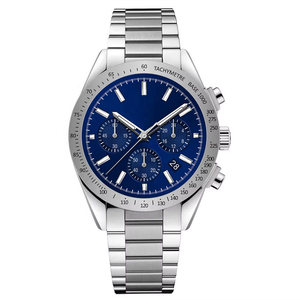 Montre de sport multifonction pour homme avec affichage de la date lumineux Chronographe en acier inoxydable 316L et verre saphir-Montre-bracelet élégante - Product Image 4