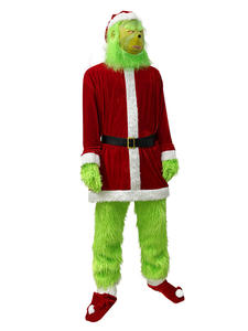 Disfraz de Navidad 2025 al Por Mayor para Cosplay de Santa Claus, Monstruo Verde Peludo, <span class=keywords><strong>el</strong></span> <span class=keywords><strong>Grinch</strong></span>, para Fiestas y Actuaciones - Product Image 2