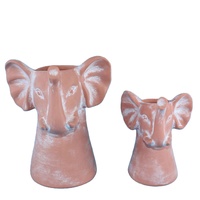 Dekorasi Pot Bunga Pernikahan Matte Desain Seni Origami Ramah Lingkungan Buatan Tangan Elegan, Hiasan Rumah & Taman Semen Bentuk Kartun Hewan