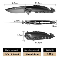 Vente en gros de nouveaux produits : mini couteau de chasse pliable pour le camping avec boîte cadeau, couteau de poche pour l'extérieur