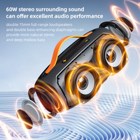Suministro de fábrica Modelo privado Radio Altavoz de diente azul Bajo medio Profesional LED RGB BT5.4 Altavoces de escenario Altavoz de gran tamaño