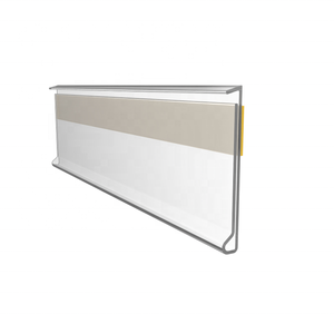 Meethoope 20 ~ 22mm H pvc plastica scaffale prezzo etichetta titolare striscia dati autoadesiva per ripiano in legno 25mm H - Product Image 2