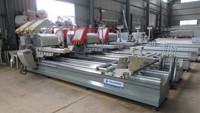 Sierra de Corte de Precisión CNC Integrada de Doble Cabezal con Alimentación Automática para Perfil de Aluminio