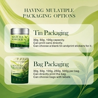 OEM A-7A EU NOP Matcha biologique de qualité cérémonielle, emballage en boîte de 30g, échantillons de matcha premium, poudre de thé vert matcha, prix