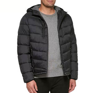 Veste matelassée à col montant personnalisée pour hommes avec poches zippées Offre Spéciale d'extérieur décontractée mode d'hiver en vente - Product Image 1