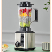 Batidora Comercial Eléctrica 2 en 1 con Molinillo de Carne y Cuchilla de Acero Inoxidable, 9500W, 2 Vasos, para Nueces, Zanahorias y Frijoles