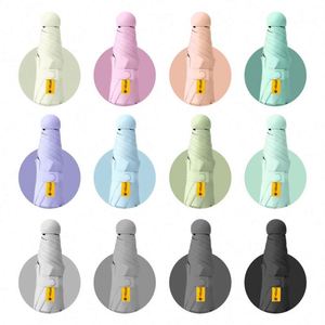 Manufacture Custom Logo Printing <b>Windproof</b> Polyester Pongee Travel Multicolor 8ribs UV Mini Pocket Capsule <b>Umbrellas</b> - Product Image 2