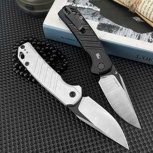 سكين جيب قابل للطي KS 7305 D2 بمقبض ألومنيوم، أداة تكتيكية للرحلات الخارجية والنجاة والإنقاذ والصيد - Product Image 3