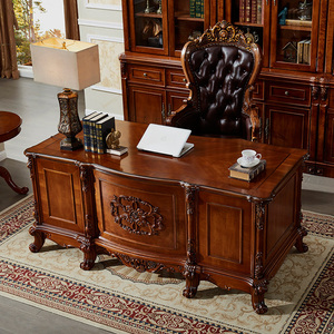 Muebles de Oficina de Lujo para Jefes, Muebles de Vestíbulo de Hotel, Muebles de Oficina para el Hogar de Estilo Europeo Antiguo para Presidentes - Product Image 5