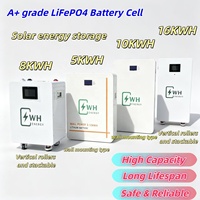 Stock UE Système de stockage d'énergie domestique 24V 314AH 8KWH 25.6V 300Ah 200AH 100AH 16 Kwh 15Kw 10Kw Pack de batteries lithium-ion LiFePO4 48V
