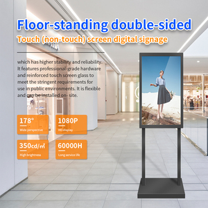 Ultra-mỏng kỹ thuật số Poster bảng điều chỉnh 2k 4k <span class=keywords><strong>LCD</strong></span> LED tầng thường vụ <span class=keywords><strong>Dual</strong></span> Màn hình máy nghe nhạc quảng cáo cho tự phục vụ kinh doanh dọc - Product Image 3