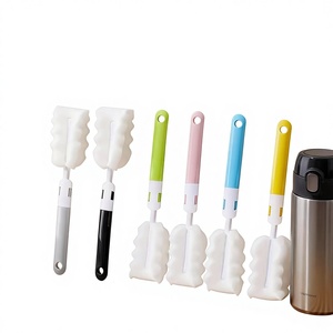 Brosse de nettoyage pour tasses et biberons pour enfants, avec manche long et tête de rechange détachable, usage domestique, modèle MM-885 - Product Image 1