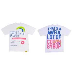 T-shirt personnalisé en gros avec motif graphique 'Sirop contre la toux', 260 grammes, imprimé décontracté, grammage lourd, pour homme - Product Image 5