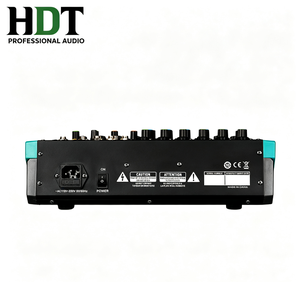 מיקסר אודיו מקצועי PA6 מתכתי, בקר סאונד <span class=keywords><strong>DJ</strong></span> בעל 6 ערוצים עם בלוטות' ו-USB להקלטה במחשב, כניסת מיקרופון XLR - Product Image 3