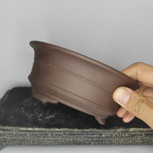 Nouveau pot à bonsaï en argile violette non émaillée, fait main, forme ronde, populaire 2026 - Product Image 3