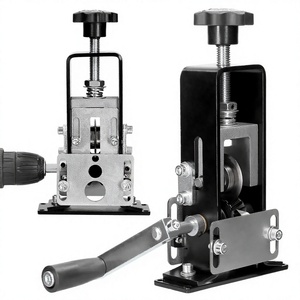 Dénudeur de fils manuel domestique à poignée en plastique, outil de dénudage de câbles électriques, machine à dénuder les câbles à manivelle, utilisable avec une perceuse électrique manuelle - Product Image 4