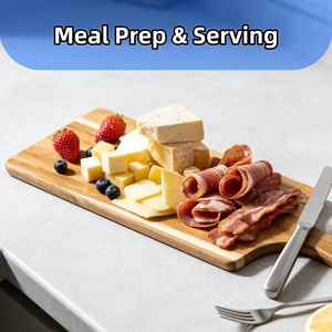 Planche à découper en bois d'<span class=keywords><strong>acacia</strong></span>, plateau de service à fromages personnalisé en gros, planche à découper en bois pour la cuisine - Product Image 3