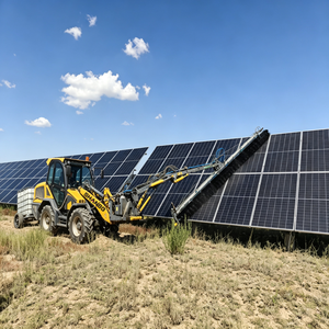Chargeuse sur pneus tout-terrain multifonctionnelle avec direction intégrale, mode crab, fixation rapide, fourche, godet, brise-roche, balai, compacteur - Product Image 2