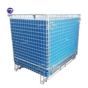 Personalizado logística armazém armazenamento metal empilhamento dobrável PET preforma armazenamento bin - Product Image 1