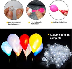 100 Pezzi Luci LED Multicolore per Palloncini, Mini Luci Lampeggianti Arcobaleno per San Valentino, Eventi, Feste di Compleanno - Product Image 3