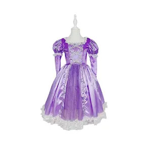 Halloween Party Carnival Costume ragazze pizzo paillettes Ball Gown abiti da ballo abiti da principessa per bambini