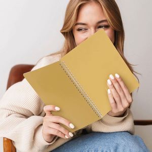 <b>A3</b> Hardcover Spiral Address Book Lined <b>Paper</b> Smooth Durable High Quality Leather Cover Various Colors Journaling Available 80 - Product Image 3