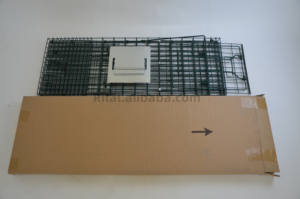 กรงดักสัตว์แบบมีกรงสำหรับควบคุมสัตว์กรงโลหะสำหรับสุนัขและแมว - Product Image 6