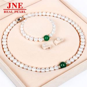 Kalung Mutiara Alami Kalung Mutiara Paduan Kalsedon Simpul Yuanbao Hadiah Hari Ibu untuk Orang Tua - Product Image 1