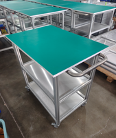 Banc de travail en profilé aluminium standard EU 4040, table de travail industrielle ESD 700X1000X900mm pour ligne d'assemblage, atelier électronique