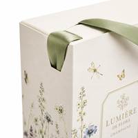 Boîtes cadeaux portables de luxe pour bouteilles de vin avec emballage rigide et poignée pour la présentation de bouteilles de vin et de verres à vin
