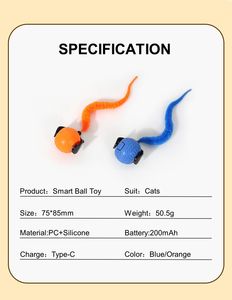 Moderner interaktiver rollender Silikon-Hunde ball Neues intelligentes Haustiers pielzeug, das für kleine und mittlere Hunde und Katzen selbst rollt - Product Image 6