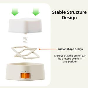 Veilleuse LED à bouton, lampe créative à lumière blanc chaud et intensité réglable avec autocollants DIY amusants pour la maison, le bureau et les chambres - Product Image 4