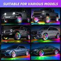 Nuevo Diseño en Oferta, Kit de Luces LED Multicolor para Llantas de 12V, 15/17/19 Pulgadas, 4 Piezas, para Adaptación/Actualización de Todos los Autos