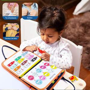 Enfant en bas âge compétences d'exploration créativité et Imagination occupé conseil activité jouets enfants activité feutre occupé conseil pour bébé - Product Image 4