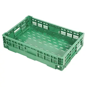 Plastic Folding Storage moving crate with dolly