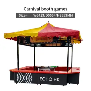 Cabinas de juegos de carnaval, atracciones turísticas al aire libre, instalaciones de plaza interactivas para padres e hijos, cabinas de juegos de carnaval a la venta