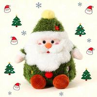 Boîte de rangement de Noël pour cadeaux, jouets en peluche, Père Noël, Bonhomme de neige, Arbre de Noël, Bonhomme en pain d'épices, animaux en peluche, peluches douces de Noël
