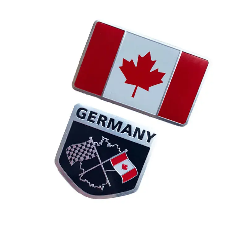 Государственный флаг, металлические автомобильные наклейки, алюминиевая эмблема, небольшой размер, логотип на заказ, металлический флаг, автомобильная наклейка, хромированная боковая Задняя эмблема, значок, наклейка