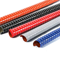 Tuyau en silicone vulcanisé bon marché de 200 mm pour pliage de conduits, tuyau de refroidissement pour sécheuse en fibre de verre