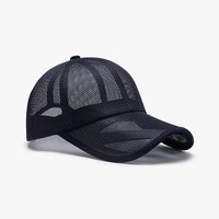 Casquette Trucker 6 Panneaux en Maille Intégrale Respirante Légère Tendance Été Unisexe