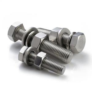 DIN933 DIN934 écrou tête hexagonale 8.8 grade acier inoxydable Ss304 316l boulons et écrous M6 M8 boulon à tête hexagonale et écrou boulons à tête hexagonale <span class=keywords><strong>M26</strong></span> - Product Image 2