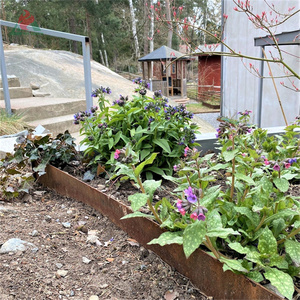 Clôture en bois massif de jardin, <span class=keywords><strong>bordure</strong></span> de pelouse, clôture en <span class=keywords><strong>acier</strong></span> - Product Image 4