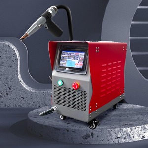 เครื่องเชื่อมไฟเบอร์เลเซอร์แบบมือถือ รุ่นใหม่ น้ำหนัก 32 กก. สำหรับงานเชื่อมโลหะ ตัวอักษรโฆษณา 1000W พกพาสะดวก รับประกัน 2 ปี ความร้อนต่ำ - Product Image 1