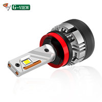 Gview G12W New Design LED Canbus H8 H9 130w H11 30000LM Ampoules de phares à LED pour accessoires de voiture