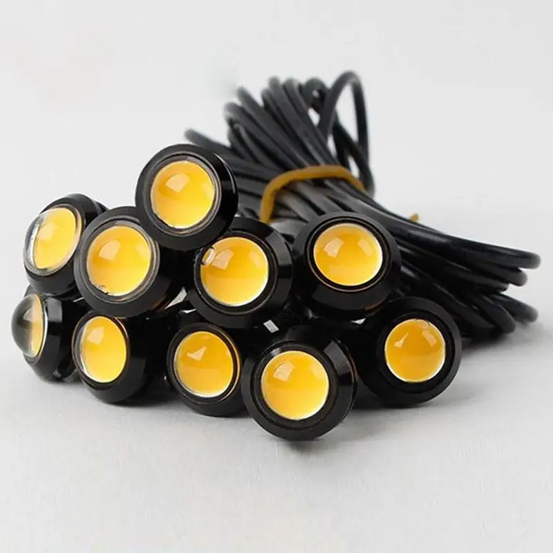 Auto LED Lámpara decorativa de alta potencia a prueba de agua 12V 24V Eagle Eye Cob Led Chips Drl luz antiniebla Flash estroboscópico